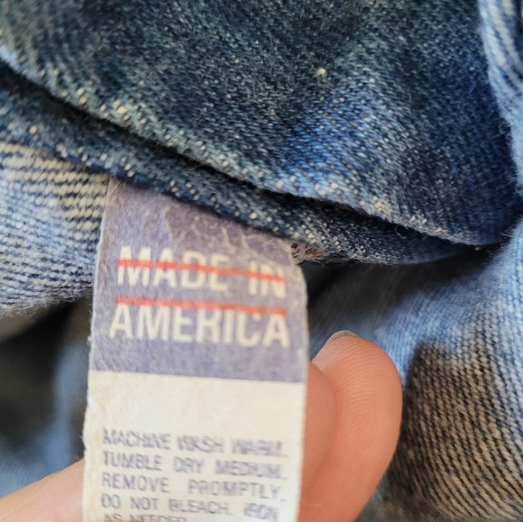 Vintage Smacs 70's-80's Medium Wash Jeans Made in USA Size Girl's 14 Regular - Picture 10 of 11